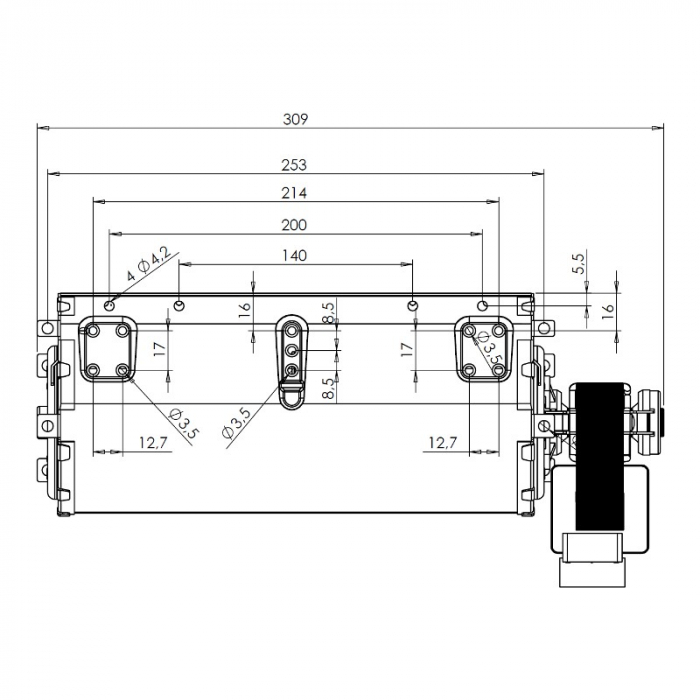 Ventilatorul tangențial pentru semineu cu peleți TRIAL THS24B6-026 - TFA661-D6 [2]