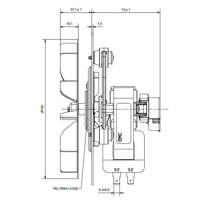 Extractor de fum ECM FIME ES150P017 - aspirator [3]