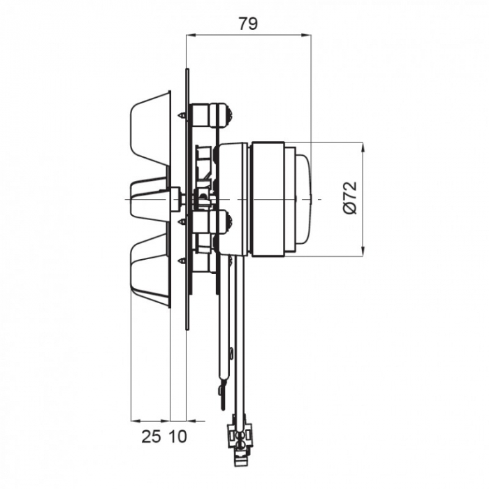 Extractor de fum  pentru sobe cu peleți , motor ECOFIT 2RECA3 [2]