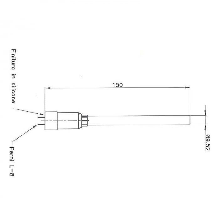 Kit rezistenta  aprindere pentru sobe pe peleti cu tub transportor aer UTXS012197 [2]