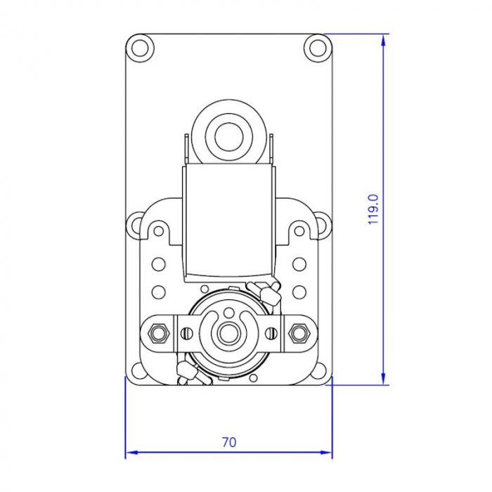 Motor reductor sneck FB1397  2 RPM  ax 9,5mm [4]