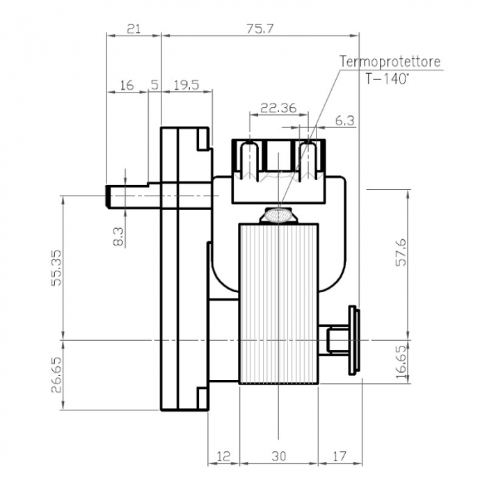 Motoreductor 2RPM centrale peleti ax 9,5mm [3]