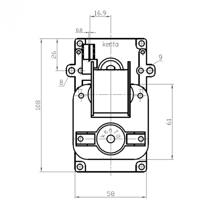 Motoreductor 2RPM centrale peleti ax 9,5mm [2]