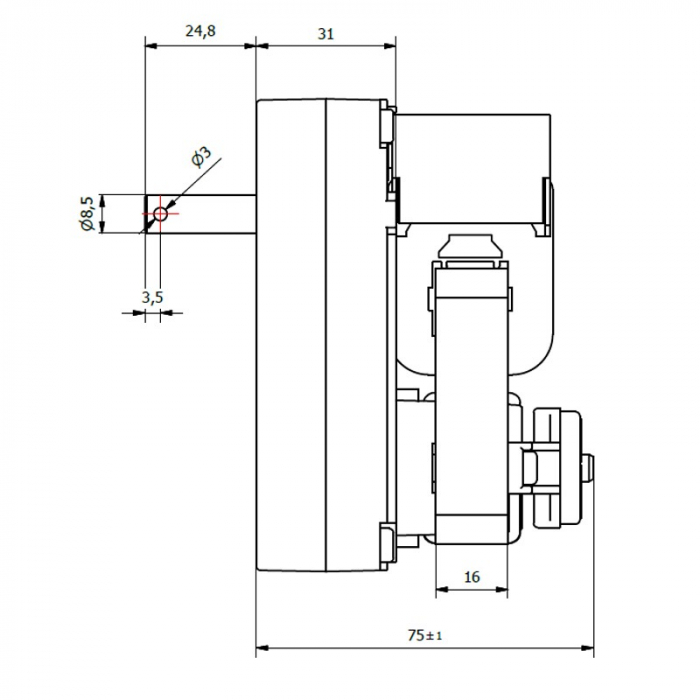 Motor rotisor KENTA 2 rpm, 23 Wati [3]