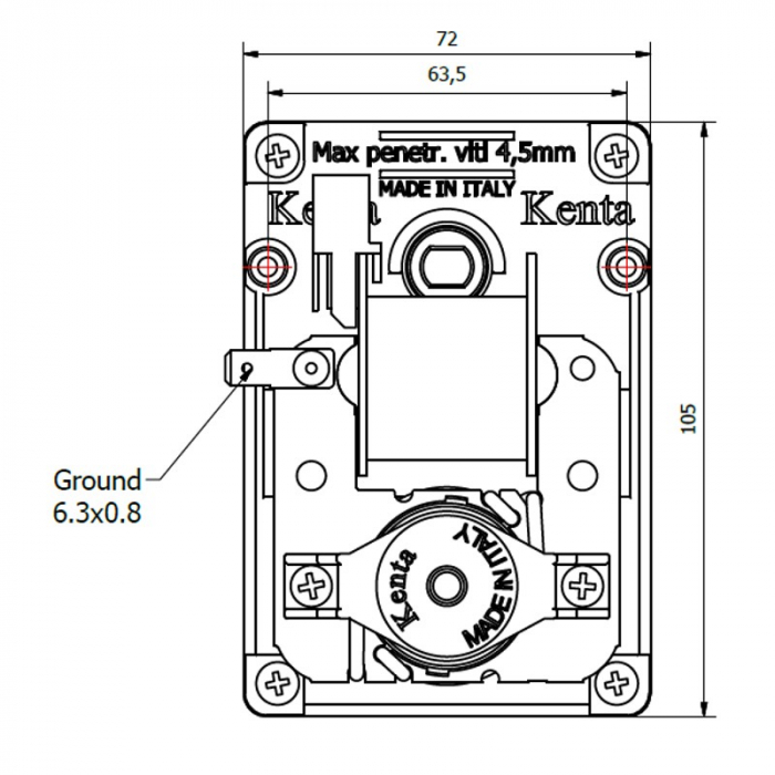 Motor rotisor KENTA 2 rpm, 47 Wati [2]