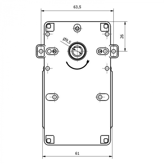 Motoreductor 2 RPM  ax 9.5mm  Kenta K9113089 [4]
