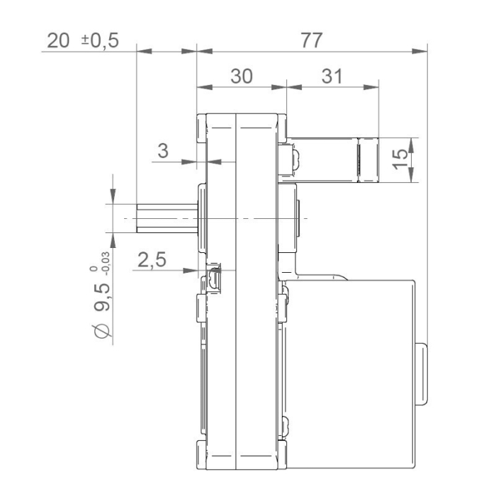 Motoreductor  3.5 RPM sincron IPC GMF235D901 [3]