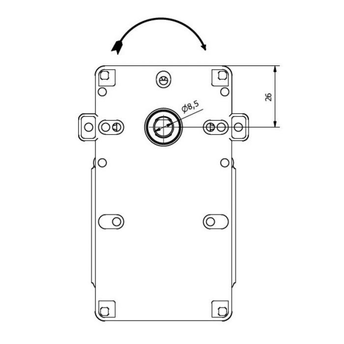 Motoreductor 3 RPM AX 8.5mm Kenta K9115127 [4]