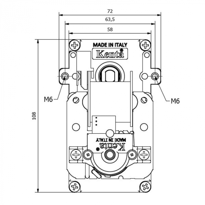 Motoreductor 3 RPM AX 8.5mm Kenta K9115127 [2]