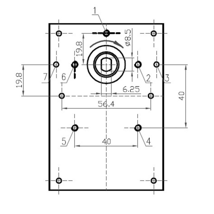Motoreductor Kenta K9177315 fara ax [4]