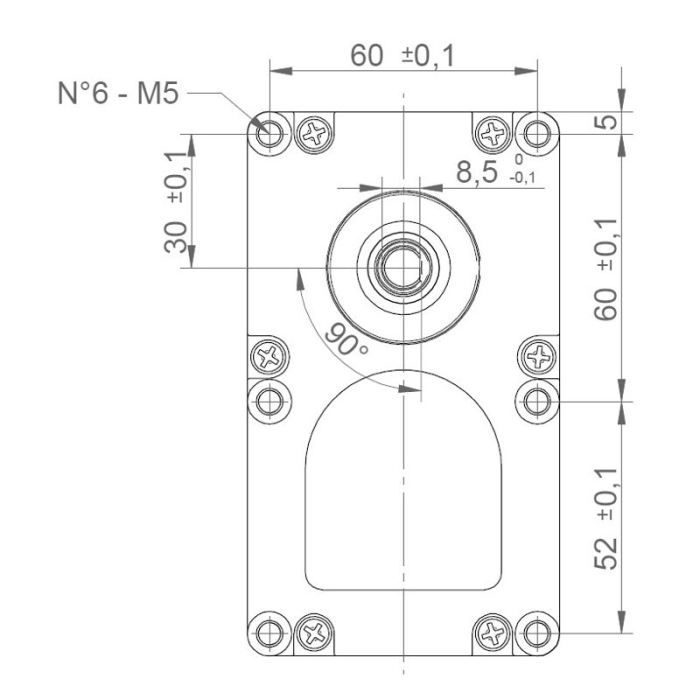 Motoreductor24V  4 RPM  fără perii de IPC GMF440D901 [4]