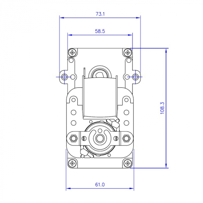 Motorreductor 5 RPM KB1004 fara ax [4]