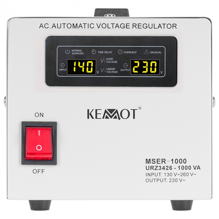 Stabilizator tensiune cu servomotor   1000VA KEMOT [2]