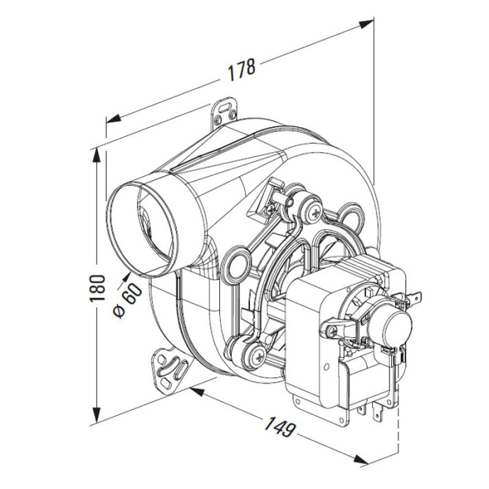 Venitilator de fum si gaze EVAGOLD30 [2]