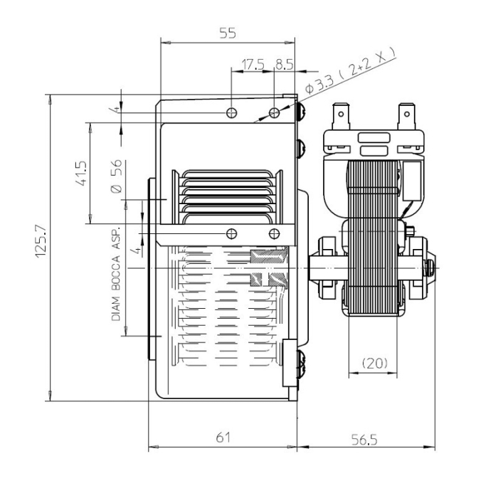 Ventilator centrifugal FERGAS CF 70-20 cod 201630 [3]