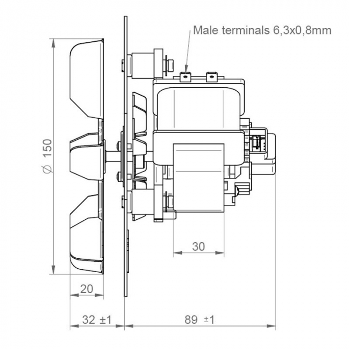 Ventilator de gaze si fum  centrale pe peleti IPC BLH2A1502C13 [3]