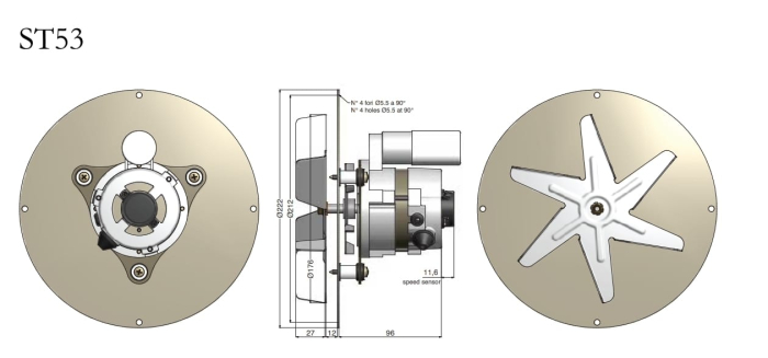 Ventilator fum si gaze arse cazan pe peleti  ST 53 AACO 851800M1 [4]