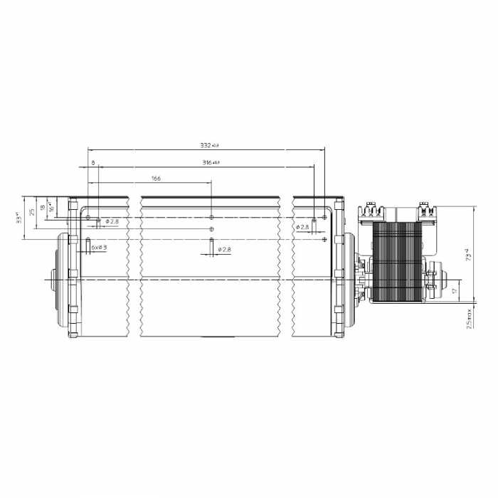 Ventilator tangenţial EBM QLN65/3600 A2-3038LH [3]