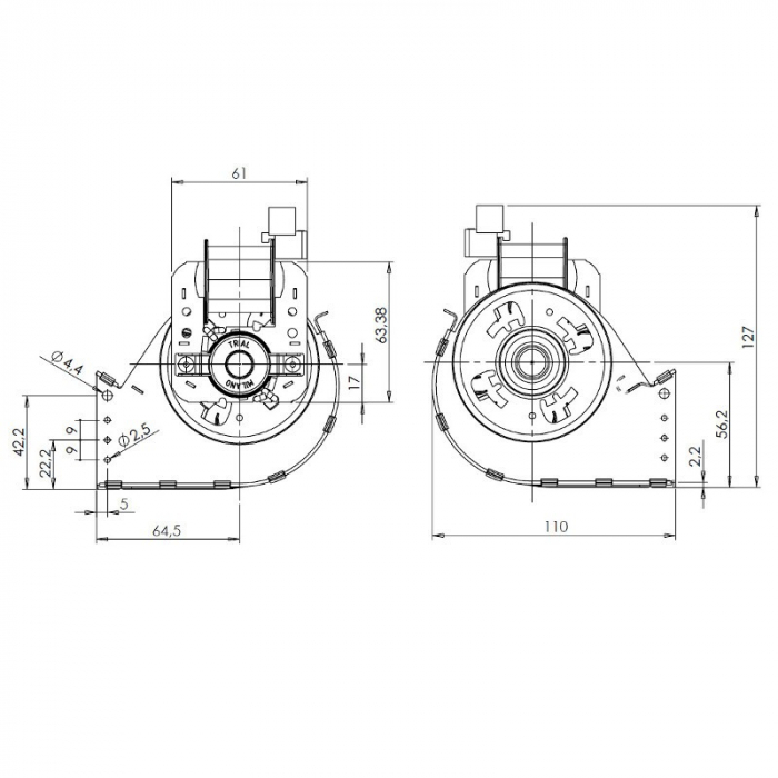 Ventilator tangenţial TRIAL THS24B5-011 [4]