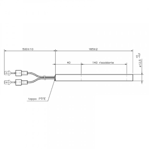 Rezistenta CLAM 12,7mm 187mm 400wati (HT64686) [1]
