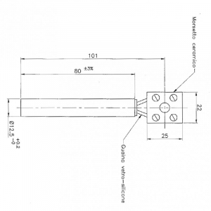 Rezistenta lineara 12,5mm 80mm 250wati UTXS013369 [1]