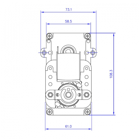 Motor reductor snek, centrale peleti,5 rpm KB1008 [3]