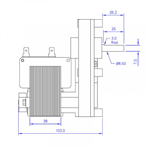 Motoreductor  4,75 RPM   FB1137  ax 8,5mm [1]