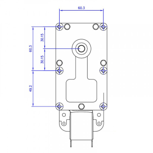 Motor reductor snek, FB1285  3 rpm, ax 8,5mm [2]
