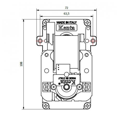 Motoreductor 1.5 RPM  centrale peletix 8,5mm cu encoder K9115003 [1]
