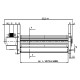 Ventilator tangențial FERGAS 4B06106  pentru Semineu cu peleți [1]