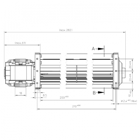 Ventilator tangențial pentru semineu cu peleți [2]