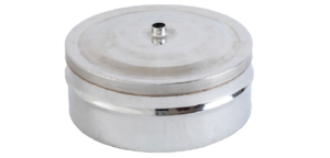 Burlane cos fum Inox - Capac condens Inox  Ø100 cos fum cazane peleti