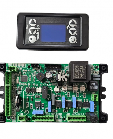 Kituri Automatizare - Kit complet automatizare seminee, cazane, centrale  pe peleti Micronova display LCD