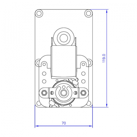 Motor reductor sneck FB1397  2 RPM  ax 9,5mm [3]