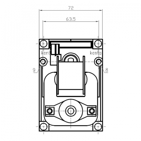 Motor rotisor KENTA 5 rpm, 50 Watt K9177312 [1]