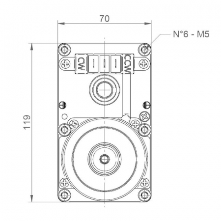 Motoreductor  2 RPM reversibil  ax 9.5 mm BCZ  MOD 506 [1]