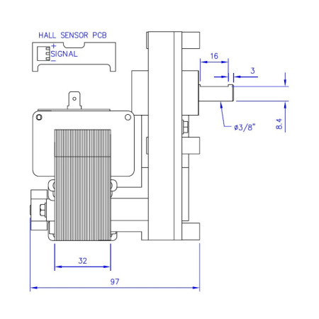 Motoreductor  4 RPM Mellor FB1271 cu encoder [2]