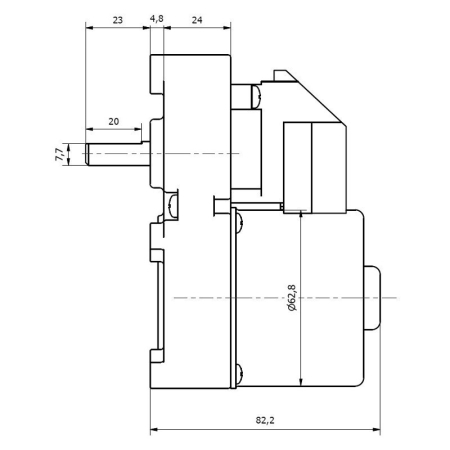 Motoreductor 5,6 RPM  sincron KENTA K9189302 [1]