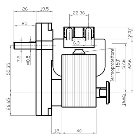 Motoreductor 5 RPM Kenta K9117162 [2]