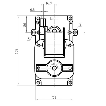 Motoreductor 5 RPM Kenta K9117162 [1]