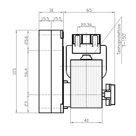 Motoreductor Kenta K9177315 fara ax [2]