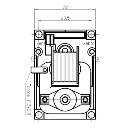 Motoreductor Kenta K9177315 fara ax [1]