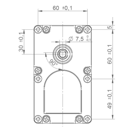 Motoreductor 5 RPM  ax 8.5 mm sincron IPC GMF250D801 [3]