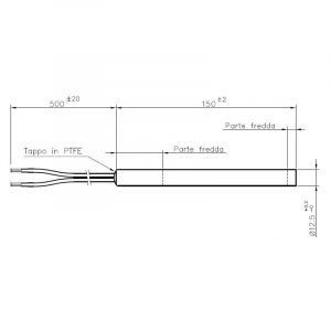 Rezistenta 12,5mm 150mm 250w (832001027) [1]