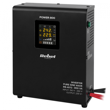 Stabilizatoare tensiune UPS - UPS Centrale termice sinus pur  800VA 500W 12V REBEL