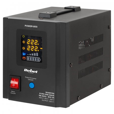 Stabilizatoare tensiune UPS - UPS Centrale termice sinus pur 800VA 500W 12V REBEL