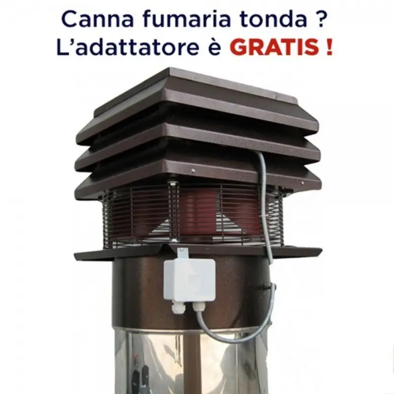 Ventilator șemineu,  cos de fum rotund 2500 m³/h 300°C [1]
