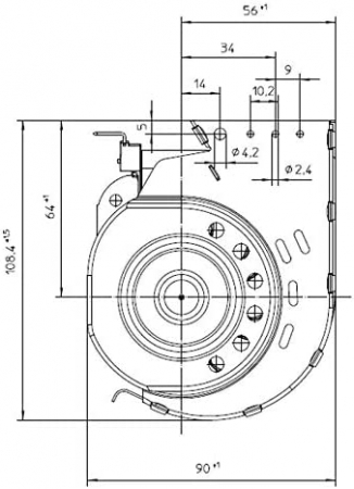 Ventilator tangențial EBM PAPST QLN65 3600A2 3038LH [2]