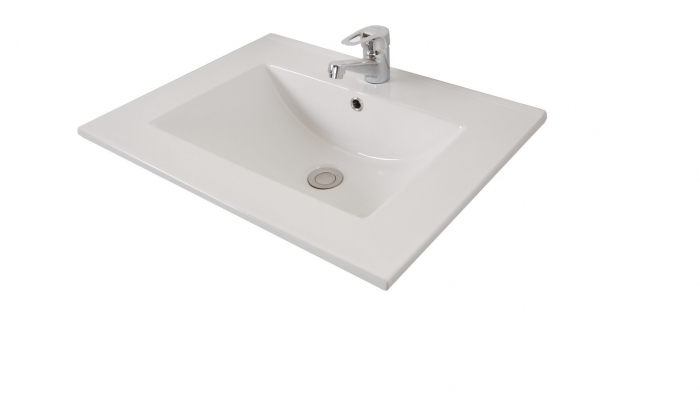 Set Baza front MDF si Lavoar seria 056, 60 cm, alb + antracit [4]