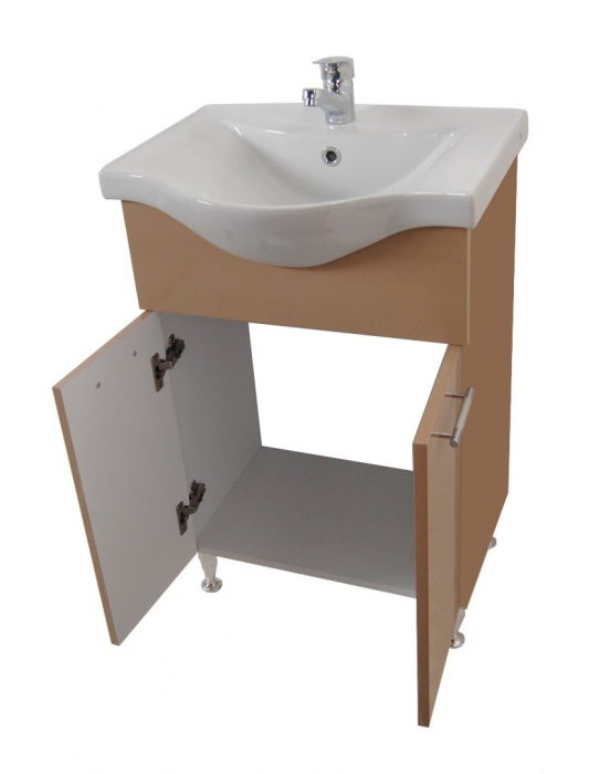 Set Baza front MDF si Lavoar seria 153, 60 cm, cappuccino [2]